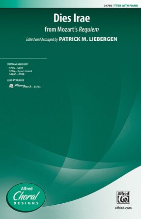 Dies Irae (Requiem) TTBB - Mozart, Ed. Liebergen