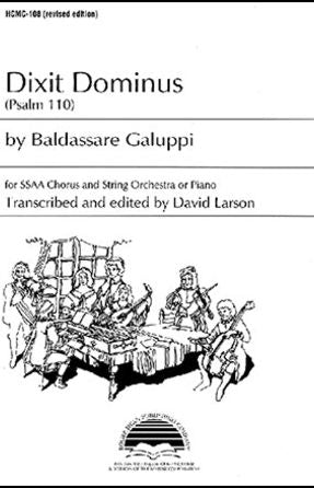 Dixit Dominus SATB - Baldassare Galuppi, ed. David Larson