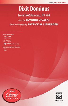 Dixit Dominus SATB - Antonio Vivaldi, Arr. Patrick M. Liebergen