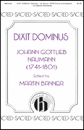 Dixit Dominus SATB - Johann Gottliev Naumann, Ed. Martin Banner