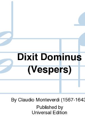 Dixit Dominus (Vespers Of 1610) - Claudio Monteverdi