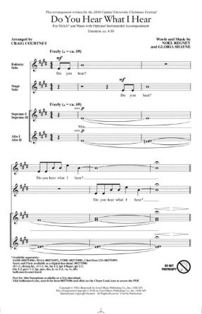 Do You Hear What I Hear SSAA - Arr. Craig Courtney
