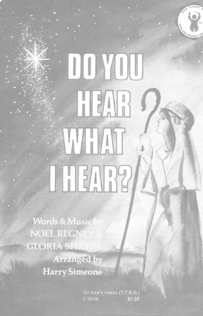 Do You Hear What I Hear TTBB - Arr Harry Simeone