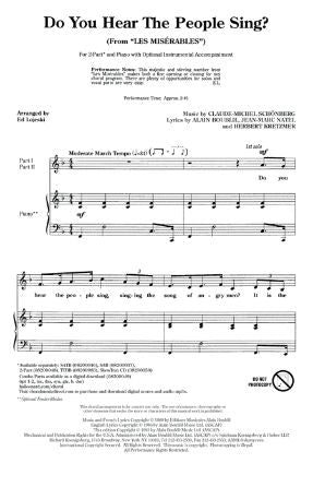 Do You Hear The People Sing TTBB - Arr. Ed Lojeski