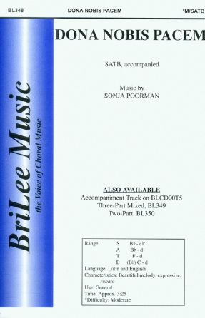 Dona Nobis Pacem SATB - Sonja Poorman