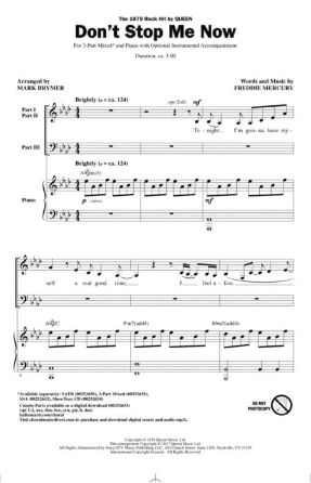 Don't Stop Me Now 3-Part Mixed - arr. Mark Brymer