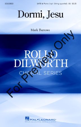 Dormi, Jesu SATB - Mark Burrows