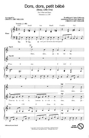 Dors, dors, petit bebe 2-Part - Arr. Cristi Cary Miller