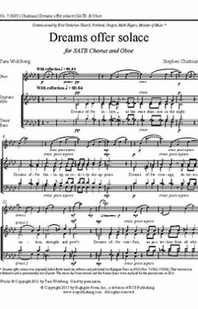 Dreams offer solace SATB - Stephen Chatman