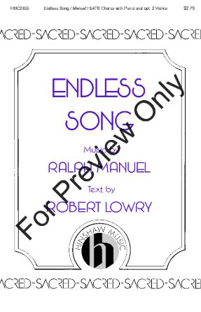 Endless Song SATB - Ralph Manuel