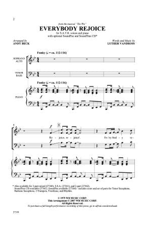 Everybody Rejoice 3-Part Mixed - Arr. Andy Beck
