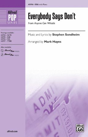 Everybody Says Don't TTBB - Arr. Mark Hayes