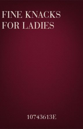 Fine Knacks For Ladies SATB - John Dowland