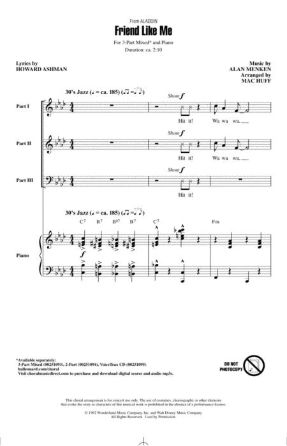 Friend Like Me 3-Part Mixed - Arr. Mac Huff