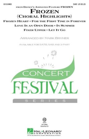 Frozen (Choral Highlights) SAB - Arr. Mark Brymer