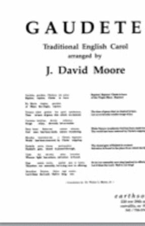 Gaudete SATB - Arr. J. David Moore