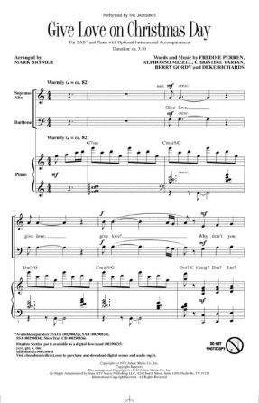 Give Love On Christmas Day SAB - Arr. Mark Brymer