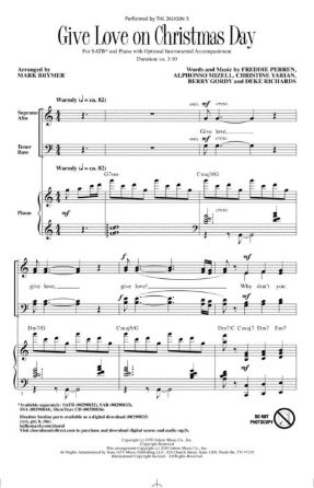 Give Love On Christmas Day SATB - Arr. Mark Brymer