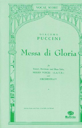 Gloria (Messa A Gloria) SATB - Giacomo Puccini