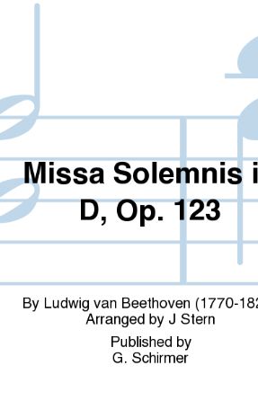 Gloria (Missa Solemnis, Op. 123) SATB - Beethoven