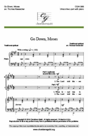 Go Down, Moses 2-Part - Arr. Thomas Keesecker