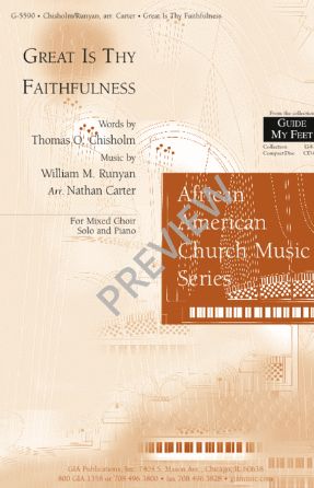 Great Is Thy Faithfulness SATB - Arr. Nathan Carter