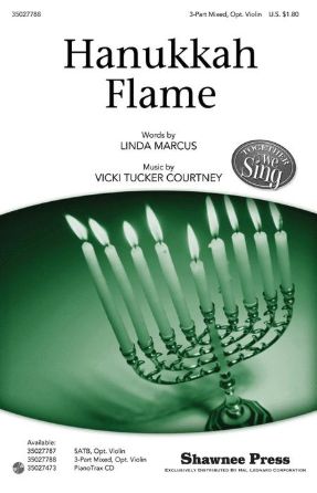 Hanukkah Flame 3-Part Mixed - Vicki Tucker Courtney