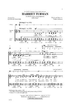 Harriet Tubman SSAB - arr. Kathleen McGuire