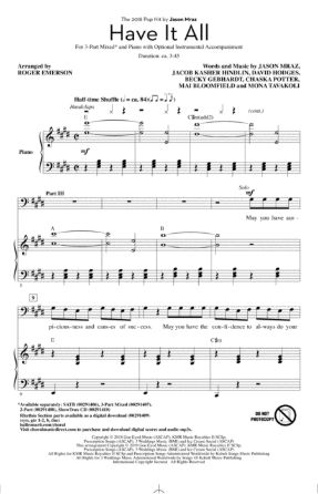 Have it All 3-Part Mixed - Arr. Roger Emerson