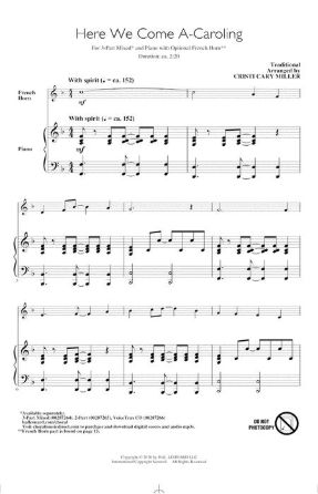 Here We Come A-Caroling 3-Part Mixed - Arr. Cristi Cary Miller