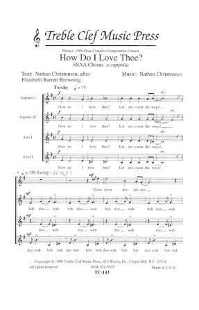 How Do I Love Thee SSAA - Nathan Christensen
