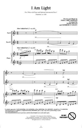 I Am Light 2-Part - Arr. Mark Hayes & Kimberly Lilley