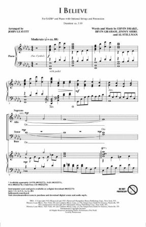 I Believe SATB - Arr. John Leavitt