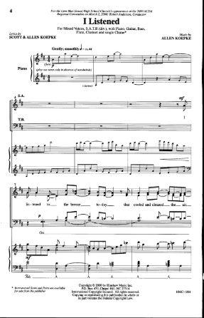 I Listened SATB - Allen Koepke