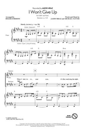 I Won't Give Up SAB - Arr. Roger Emerson