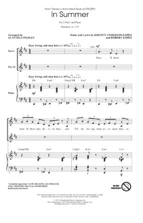 In Summer 2-Part - Arr. Alan Billingsley