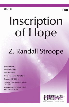Inscription Of Hope TBB - Z. Randall Stroope