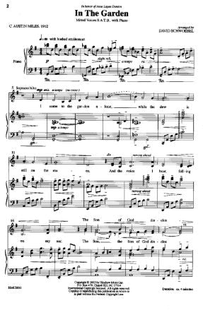 In The Garden SATB - Arr. David Schwoebel