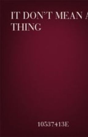 It Don't Mean a Thing SATB - arr Deke Sharon