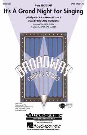 It's A Grand Night For Singing SATB - Arr. Kirby Shaw