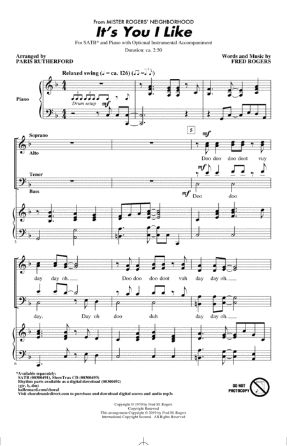 It's You I Like SATB - Arr. Paris Rutherford