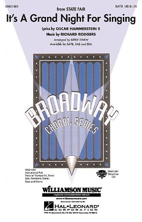 It's A Grand Night For Singing SAB - Arr. Kirby Shaw