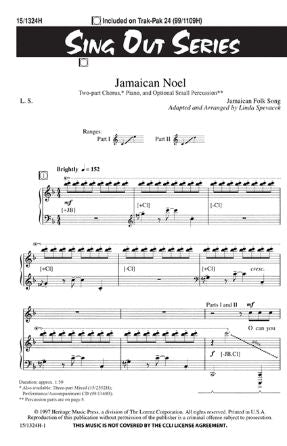 Jamaican Noel 2-Part - Arr. Linda Spevacek