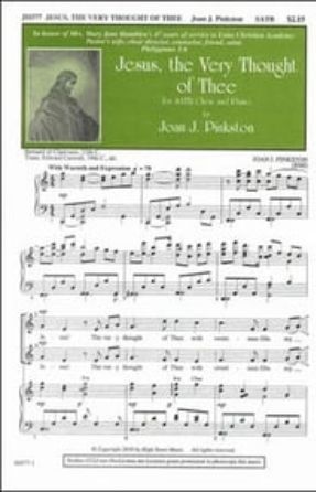 Jesus, The Very Thought of Thee SATB - Joan J. Pinkston