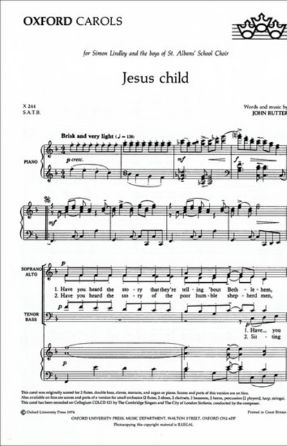 Jesus Child SATB - John Rutter