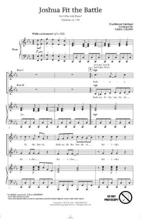 Joshua Fit The Battle 2-Part - Arr Greg Gilpin