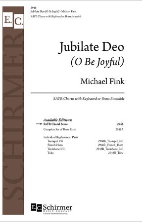 Jubilate Deo-O Be Joyful SATB - Michael Fink