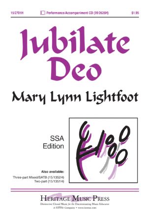 Jubilate Deo SSA - Mary Lynn Lightfoot