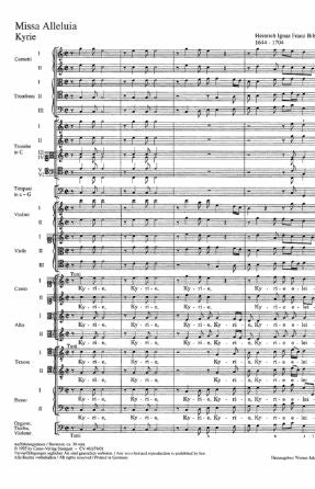Kyrie (Missa Salisburgensis) SATB - Heinrich Biber