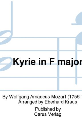 Kyrie in F KV 33 SATB - Mozart